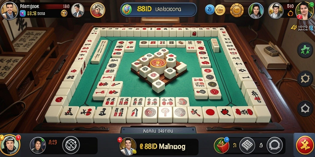 Tampilan gameplay seru dan menarik dari 88ID Mahjong.