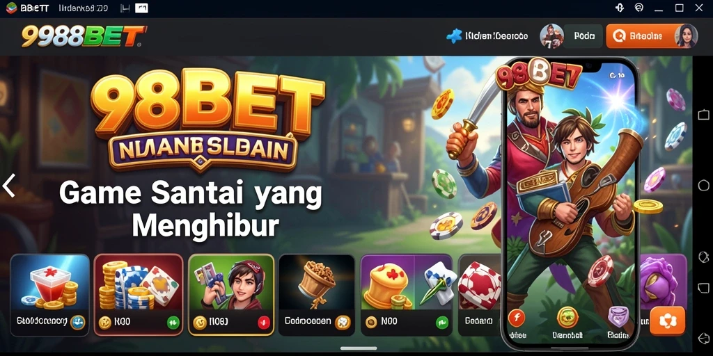 Screenshot 988BET yang menunjukkan gameplay santai dan menyenangkan.