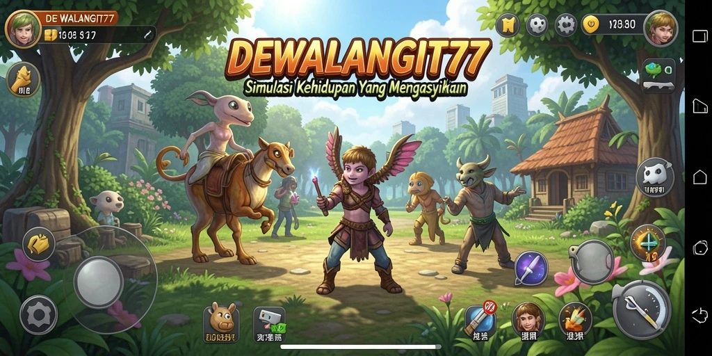 Tampilan gameplay DEWALANGIT77 yang menarik dan interaktif.