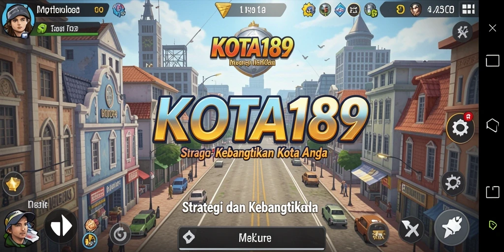 Tampilan menarik gameplay SLG di KOTA189 dengan kota yang terus berkembang.