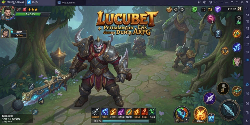 Gameplay LUCUBET yang memukau dalam aksi pertarungan ARPG.