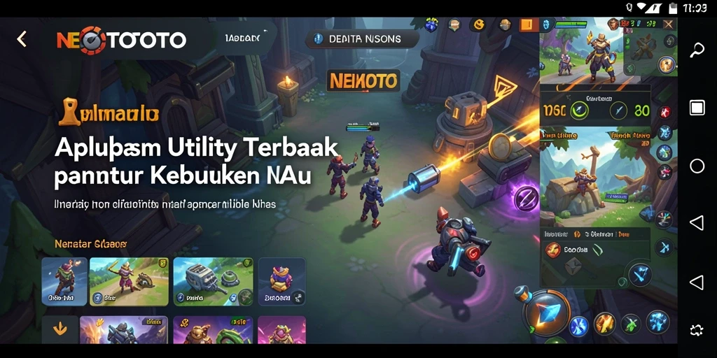 Tampilan utama NEOTOTO yang menampilkan berbagai fitur Utility.