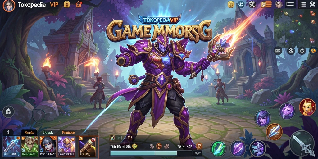 Tampilan gameplay menakjubkan dari TOKOPEDIAVIP dalam dunia MMORPG.